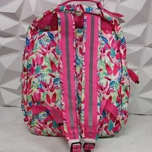 Kipling Women\'s Colorful Floral Backpack - Pink and Green Matta Printed Backpack main image 3